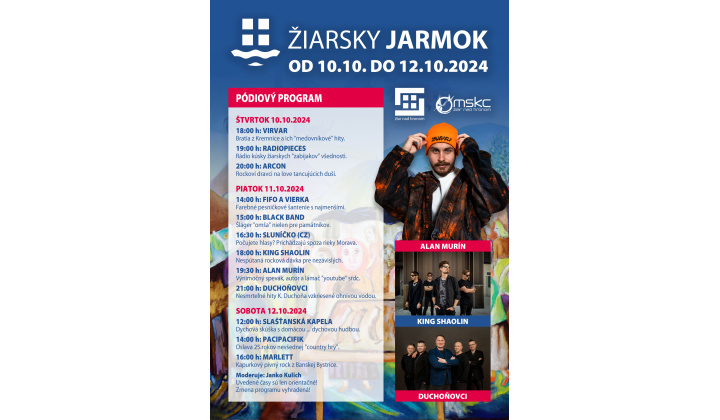 Žiarsky jarmok 10.10. - 12.10. 2024